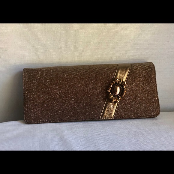 J.Renee Evening Bag Bronze Clutch - Picture 4 of 6
